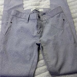 Abercrombie & Fitch Gray Patterned Pants